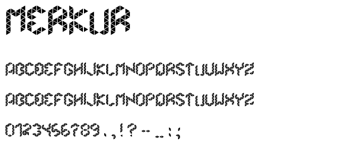 Merkur font