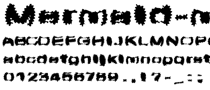 Mermaid Migrane font