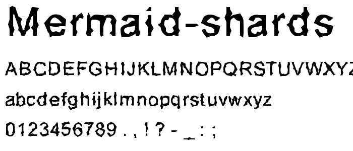 Mermaid Shards font