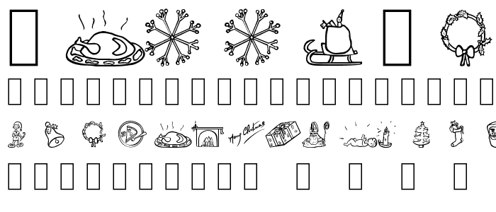 Merry Christmas Dings font