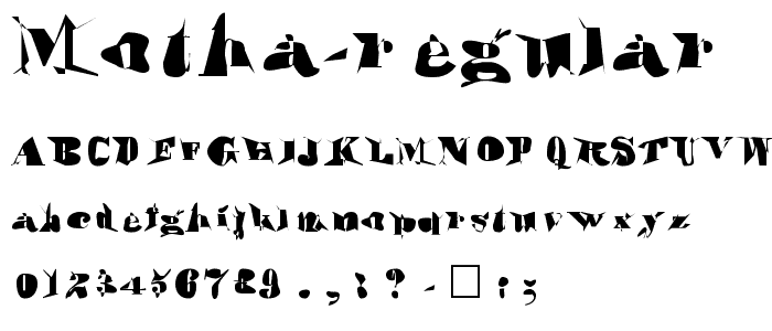 Motha Regular font