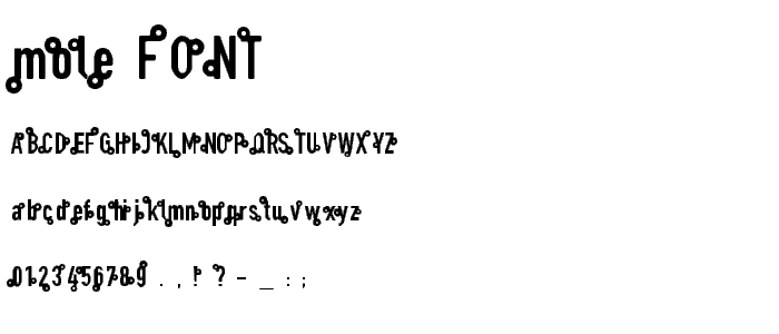 mole font