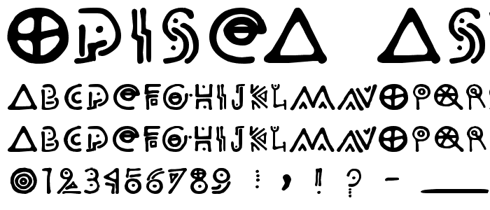 Odisea Astral Hacia Ganimedes font