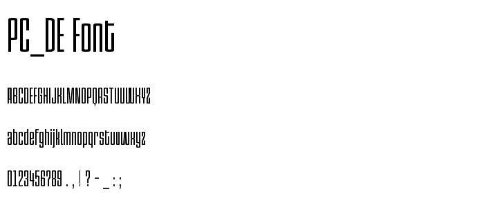 PC_DE font