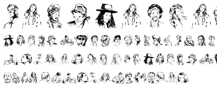 PeopleSketches font