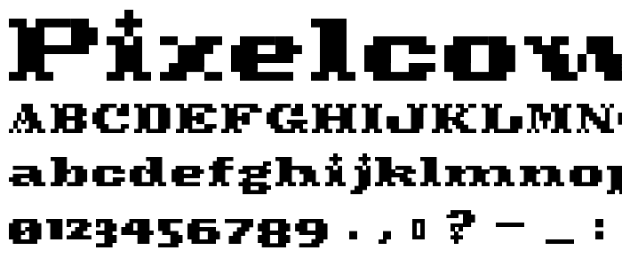 PixelCowboy font