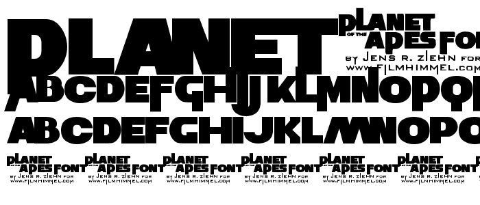 Planet of the Apes font