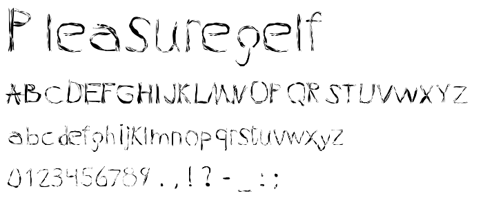 PleasureGelf font