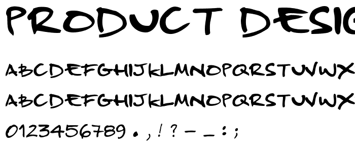Product_Design font