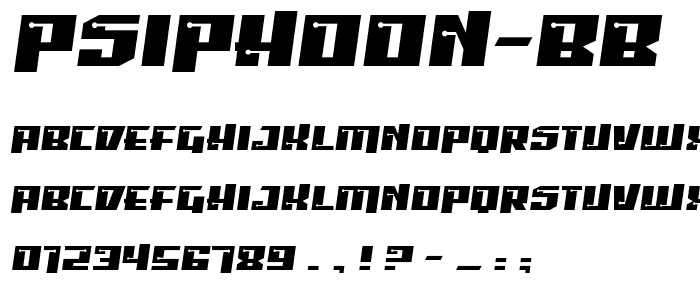 Psiphoon BB font