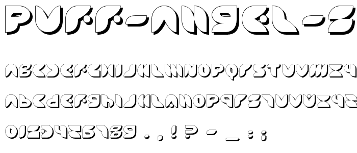 Puff Angel Shadow font