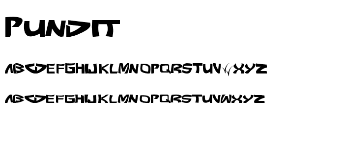 Pundit font