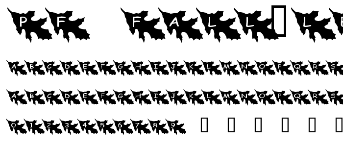 pf_fall leaf1 font