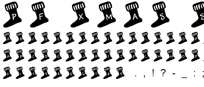 pf_xmas sock font