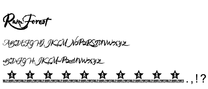RAINFOREST font