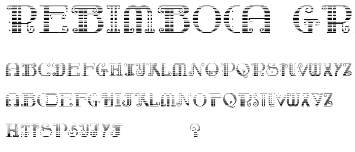 Rebimboca Gradient font