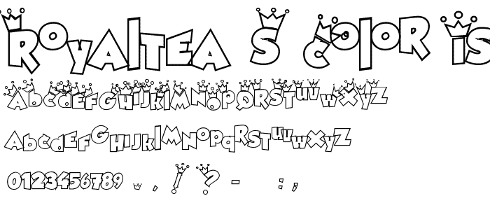 Royaltea_s color is Violette font