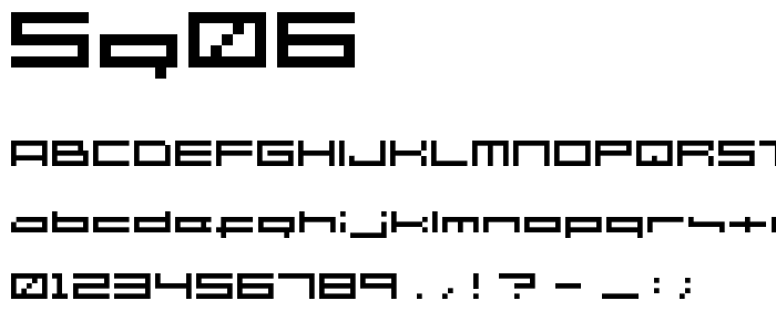SG06 font