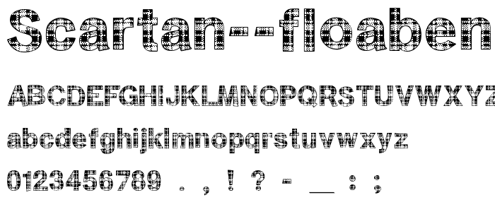 Scartan Floaben font