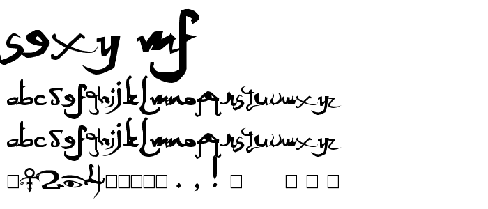 Sexy MF font