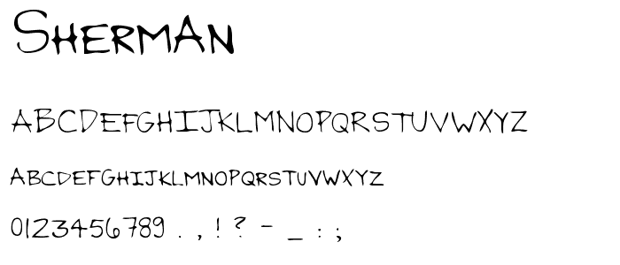 Sherman font