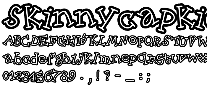 SkinnyCapKick font