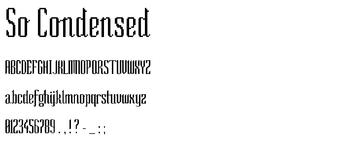 So Condensed font