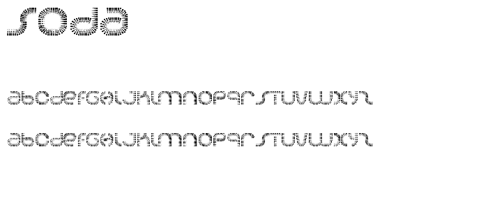 Soda font