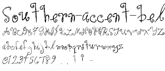 Southern Accent Belch font