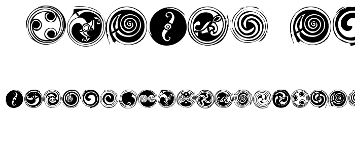 Spirals Regular font
