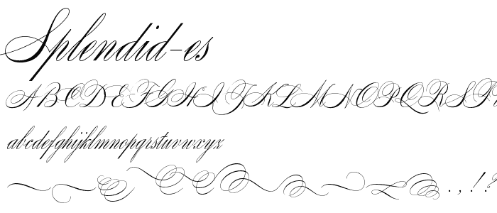 Splendid ES font