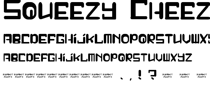 Squeezy Cheez font