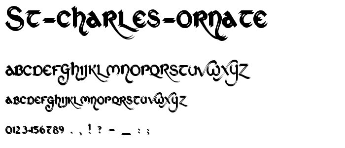 St Charles Ornate font