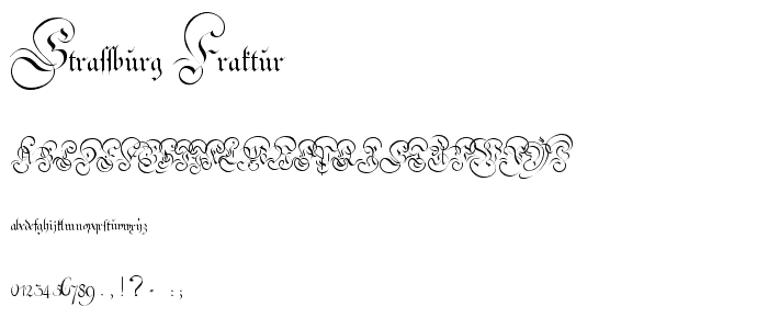 Strassburg Fraktur font