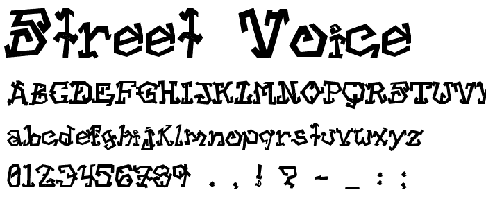 Street Voice__ font