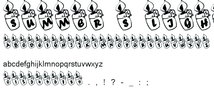 Summer s Lighters font