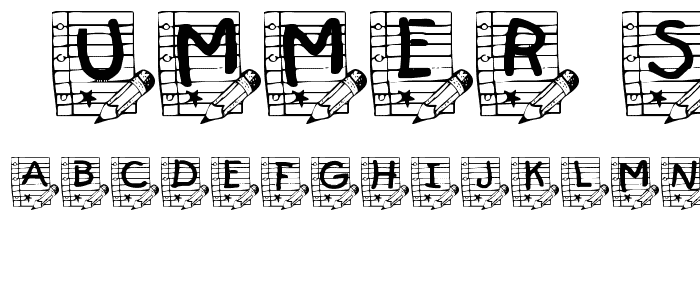 Summer s School Paper font