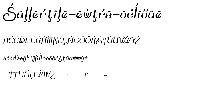 Summertime Extra Oblique font