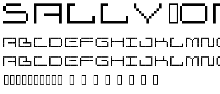 sally on da bendge font