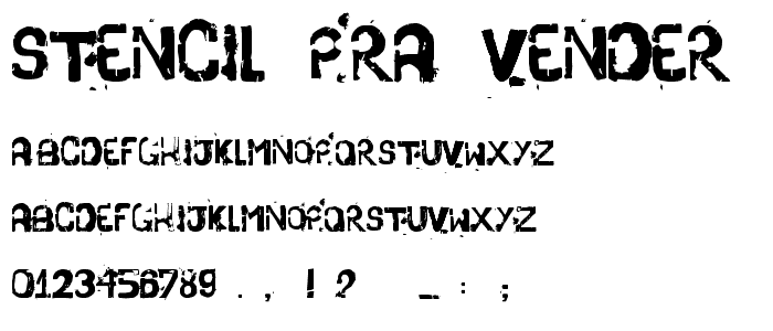 stencil pra vender coco font