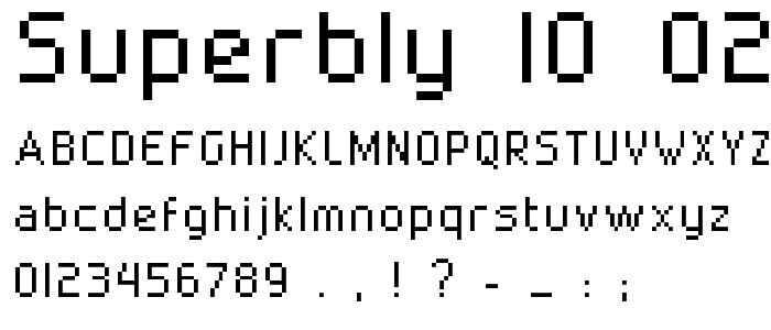 superbly_10_02 font