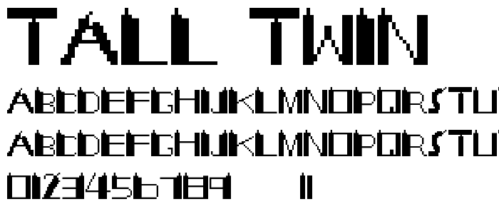 TALL TWIN font