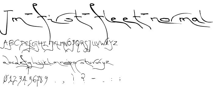 TM First Fleet Normal font