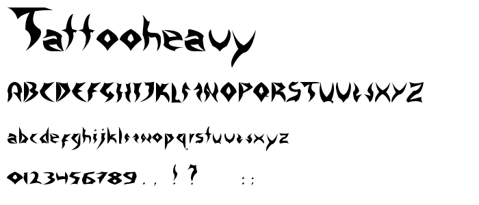 Tattooheavy font