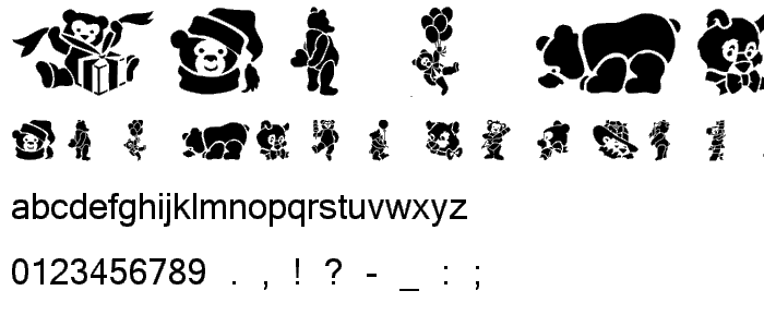 TeddyBears font