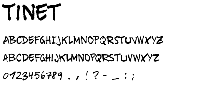 Tinet font