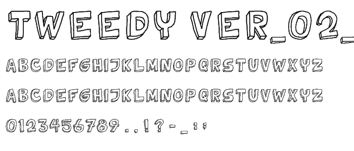 Tweedy Ver_02_01 font
