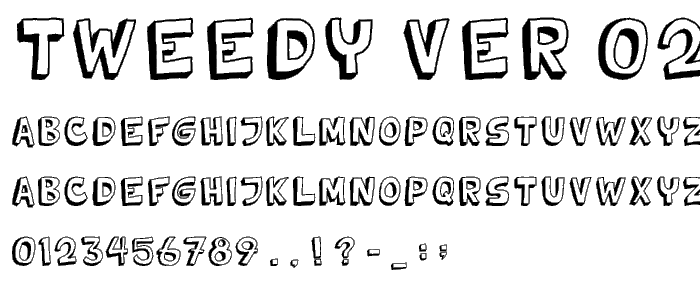 Tweedy Ver 02 02 font