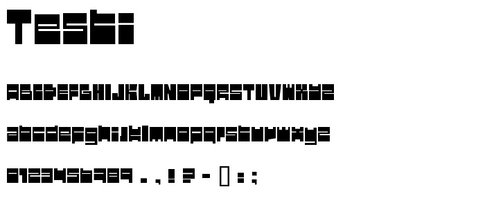 testi font