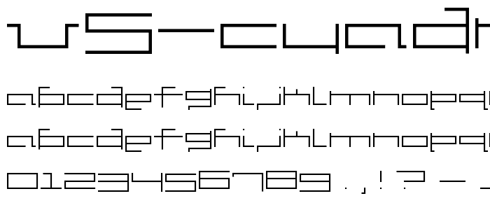 V5 Cuadra2 Slim font